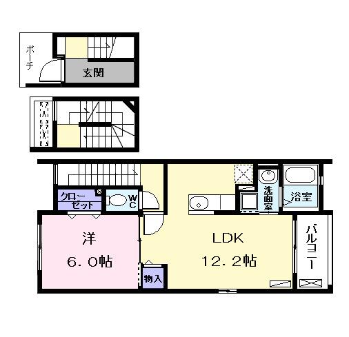 メゾン　ＫＩＴＥ（カイト）（302） 間取り図画像