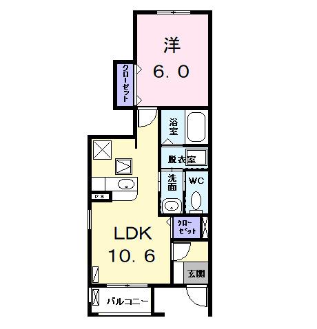 Ｃｏｓｍｏｓ　Ⅰ（101） 間取り図画像