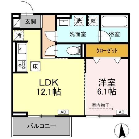 リュッカ鳥神（103） 間取り図画像