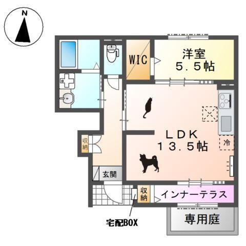 ミルフィーユ（Mille-feuille） 間取り図画像