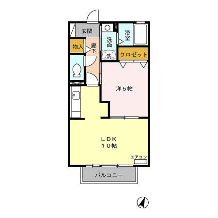グレースドエル（201） 間取り図画像