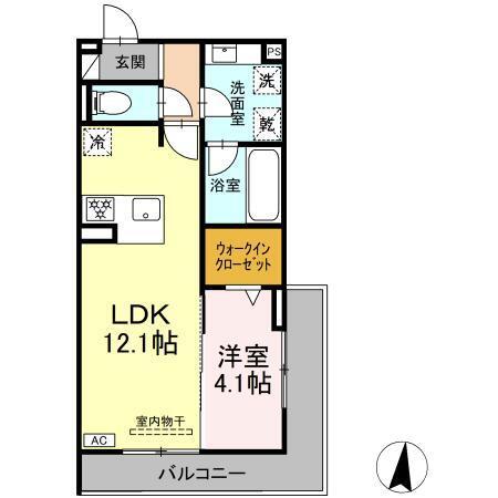 セレスティア高畑（203） 間取り図画像