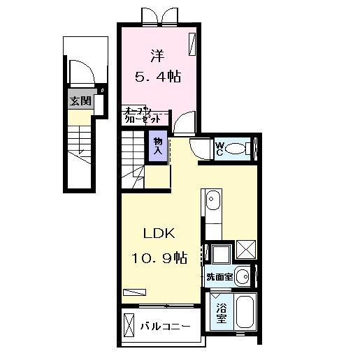 ＹＫ　ＰＬＡＣＥ（203） 間取り図画像