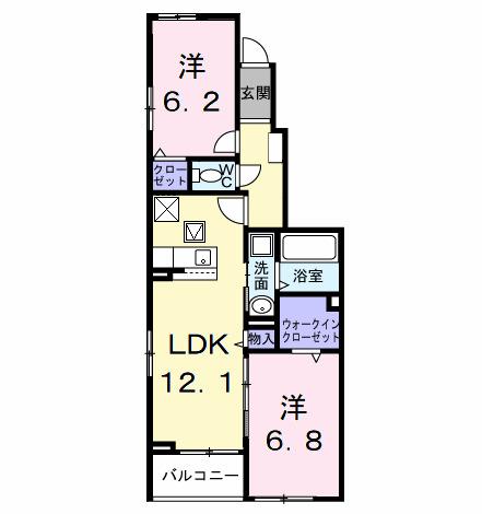 ＰＥＡＮＵＴＳ（ピ−ナッツ）（105） 間取り図画像