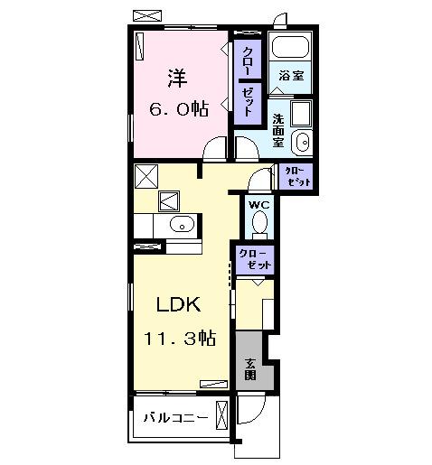 ＫＵＲＡ（101） 間取り図画像
