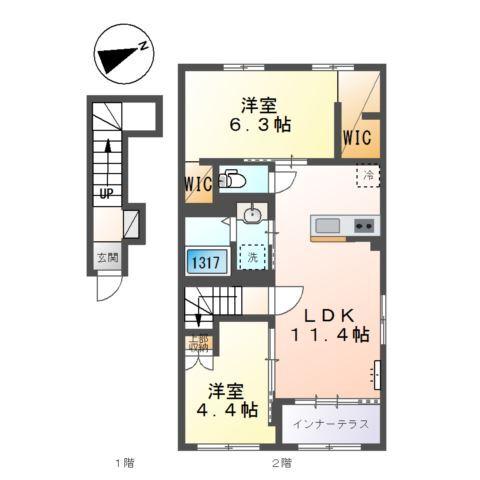 カサブランカⅢ 間取り図画像