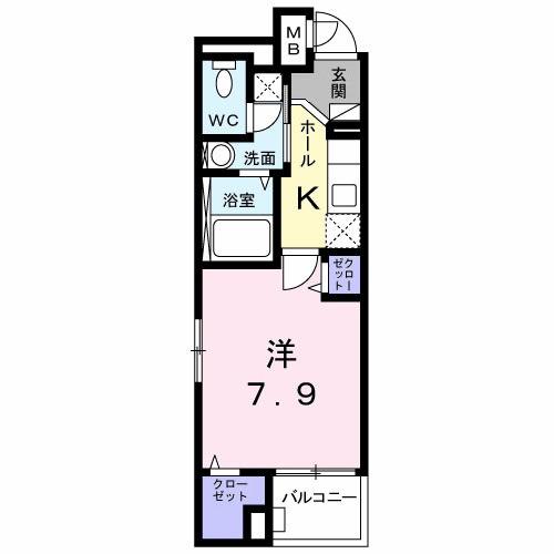 グランツ堀田（206） 間取り図画像