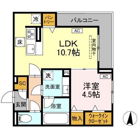 カリーノ姫宮（103） 間取り図画像