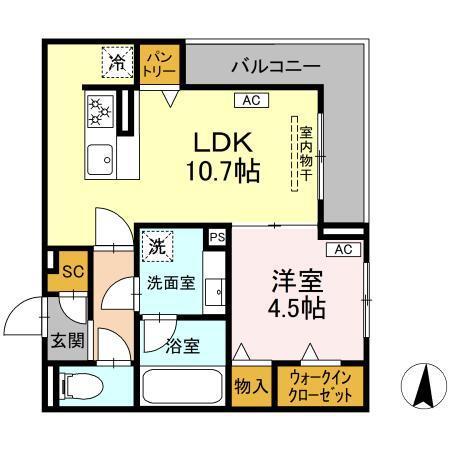 カリーノ姫宮（203） 間取り図画像