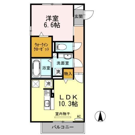 フローリッシュ（105） 間取り図画像