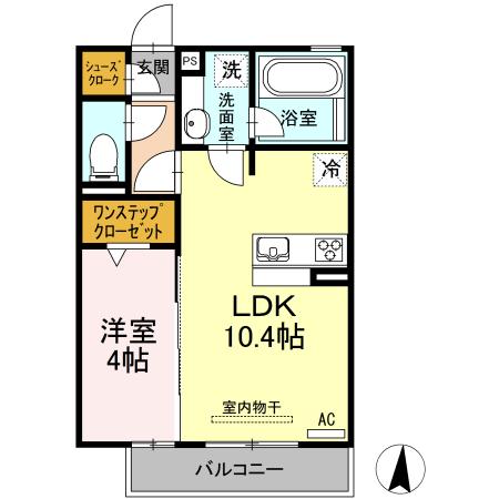 ハーベスト横井（202） 間取り図画像