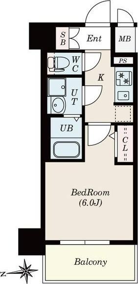 ステージファースト名古屋尾頭橋(旧S-RESIDENCE尾頭橋)（504） 間取り図画像