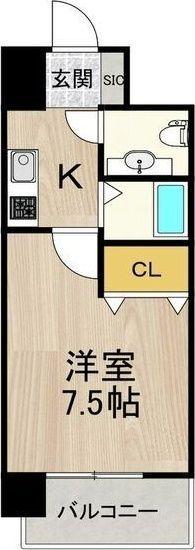 フロンティアタワー名駅南(旧CITY SPIRE 名駅南)（503） 間取り図画像