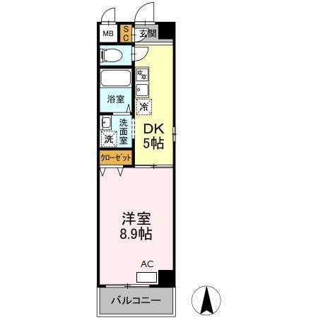 セレッソ千成（303） 間取り図画像