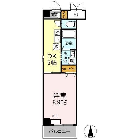 セレッソ千成（401） 間取り図画像