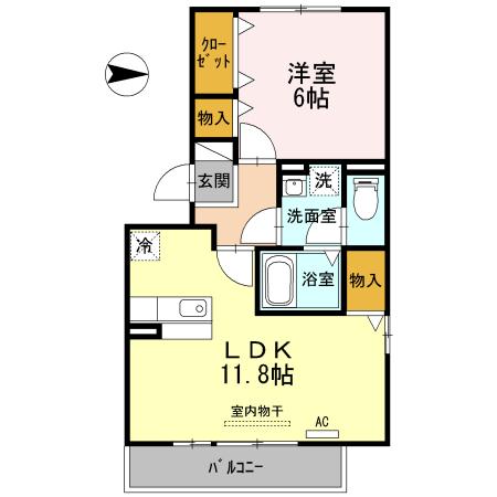 セジュール法華（301） 間取り図画像