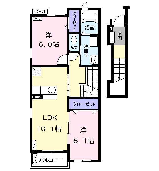ｌａｎｔｅｒｎ（ランタン（202） 間取り図画像