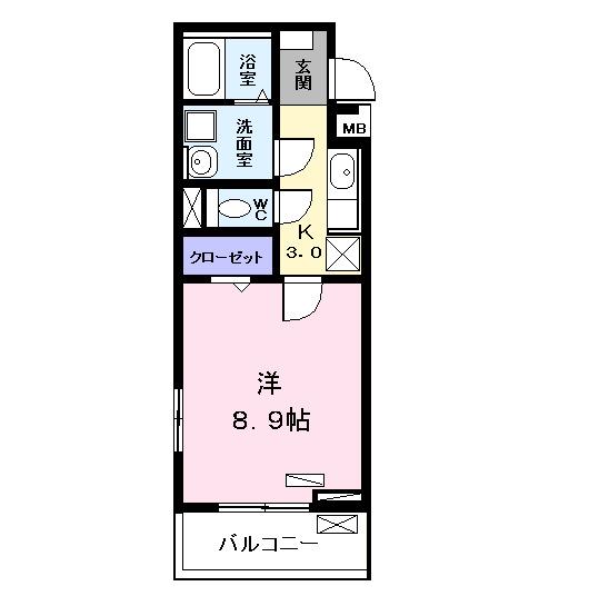 コンフォート・テラス（206） 間取り図画像