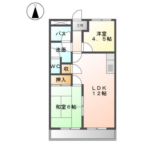 エスポワール滝の水 間取り図画像