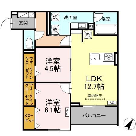 D-SOLIS一社（203） 間取り図画像