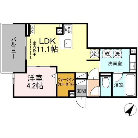 D-SOLIS一社（301） 間取り図画像