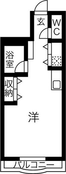 横堀ハイム（206） 間取り図画像