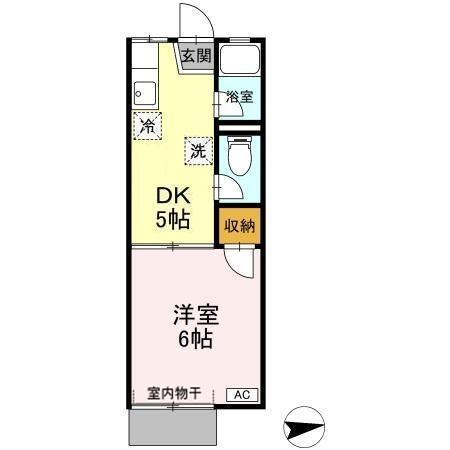 コーポラス江和（103） 間取り図画像