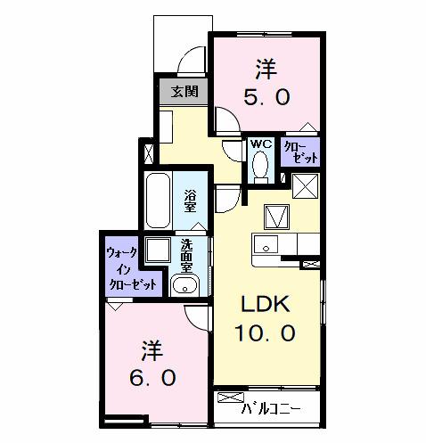 ロークァット　Ⅱ（101） 間取り図画像
