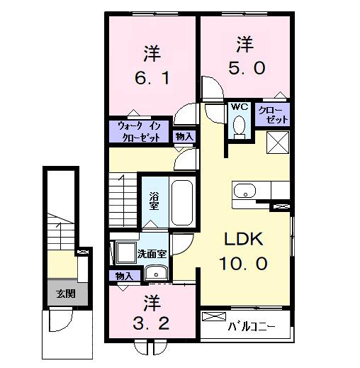 ロークァット　Ⅰ（203） 間取り図画像