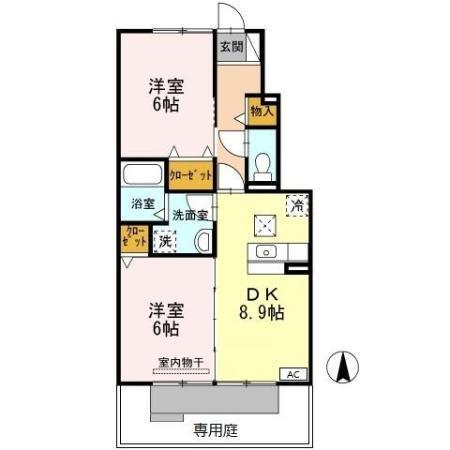 グランディール　Ｉ（102） 間取り図画像