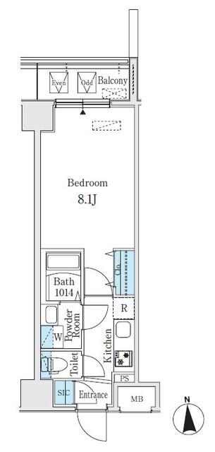 プレイズシード名駅北（202） 間取り図画像