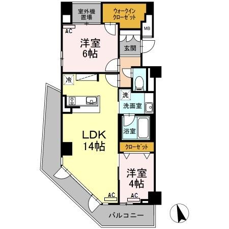 ＲＥＳＩＤＥＮＣＥ ＴＡＣＨＩＢＡＮＡ（505） 間取り図画像