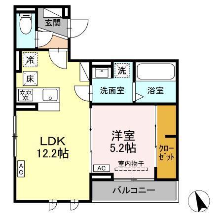 LUANA本山（101） 間取り図画像
