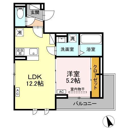 LUANA本山（201） 間取り図画像