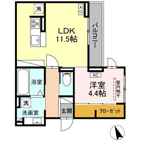 LUANA本山（202） 間取り図画像