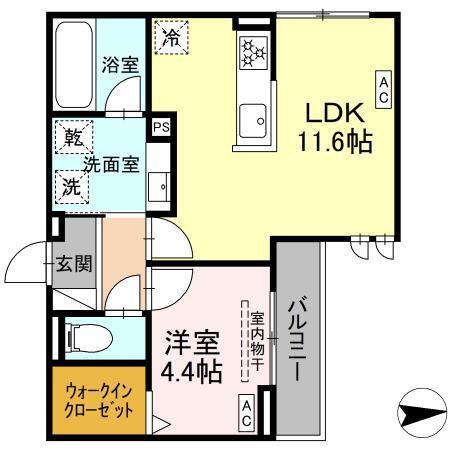 ルヴィータ高道（201） 間取り図画像