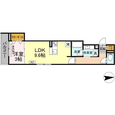 ルヴィータ高道（202） 間取り図画像