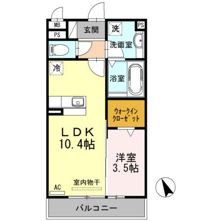 グランソレイユ（303） 間取り図画像