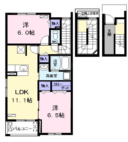 プリムローズ　Ｍ（303） 間取り図画像