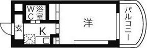岩井橋ロイヤルハイツ（2J） 間取り図画像