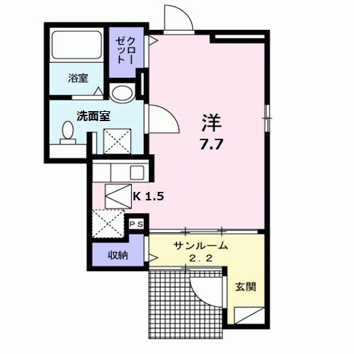 マリッジ・Ｋ（102） 間取り図画像