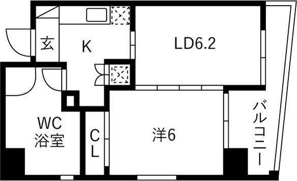 レインボーピア八熊（703） 間取り図画像