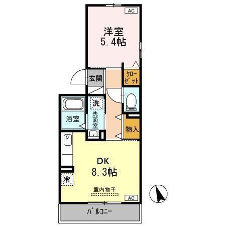 イモービリアーレ・タンタン　Ⅰ棟（201） 間取り図画像