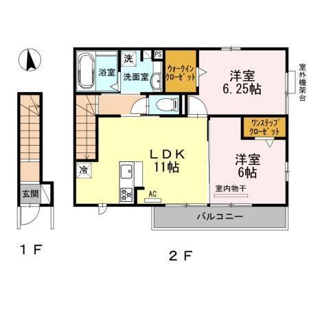 シュエットⅡ（201） 間取り図画像