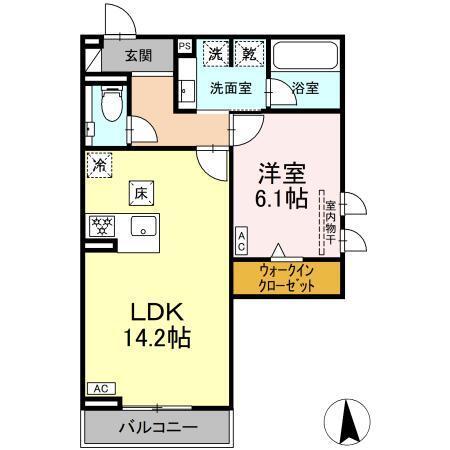 セレスティア南荒子（103） 間取り図画像