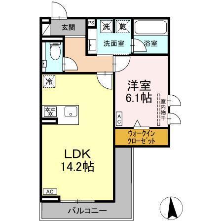 セレスティア南荒子（203） 間取り図画像