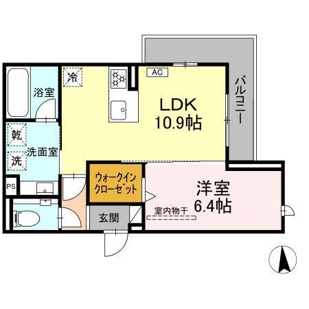 セレスティア南荒子（301） 間取り図画像
