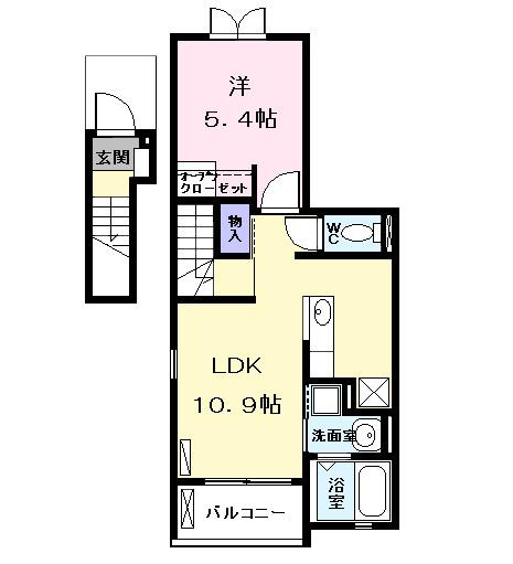 レジデンス　フジⅢ（203） 間取り図画像