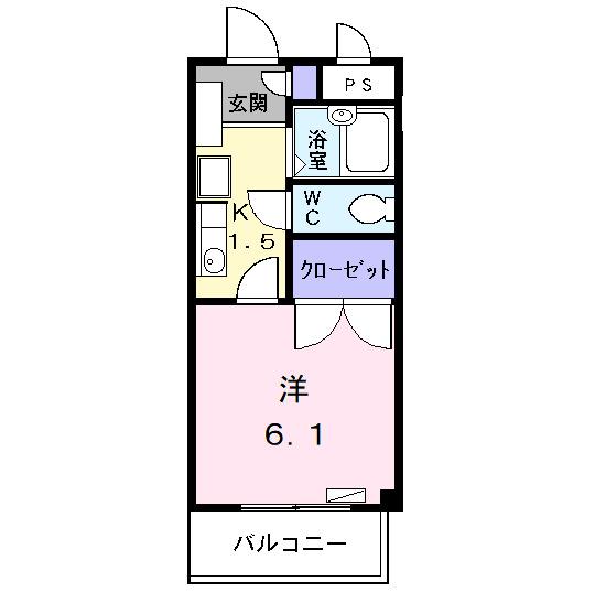 アメニティ名駅（102） 間取り図画像
