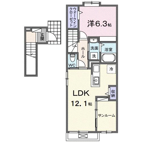 アイリス　相原（203） 間取り図画像